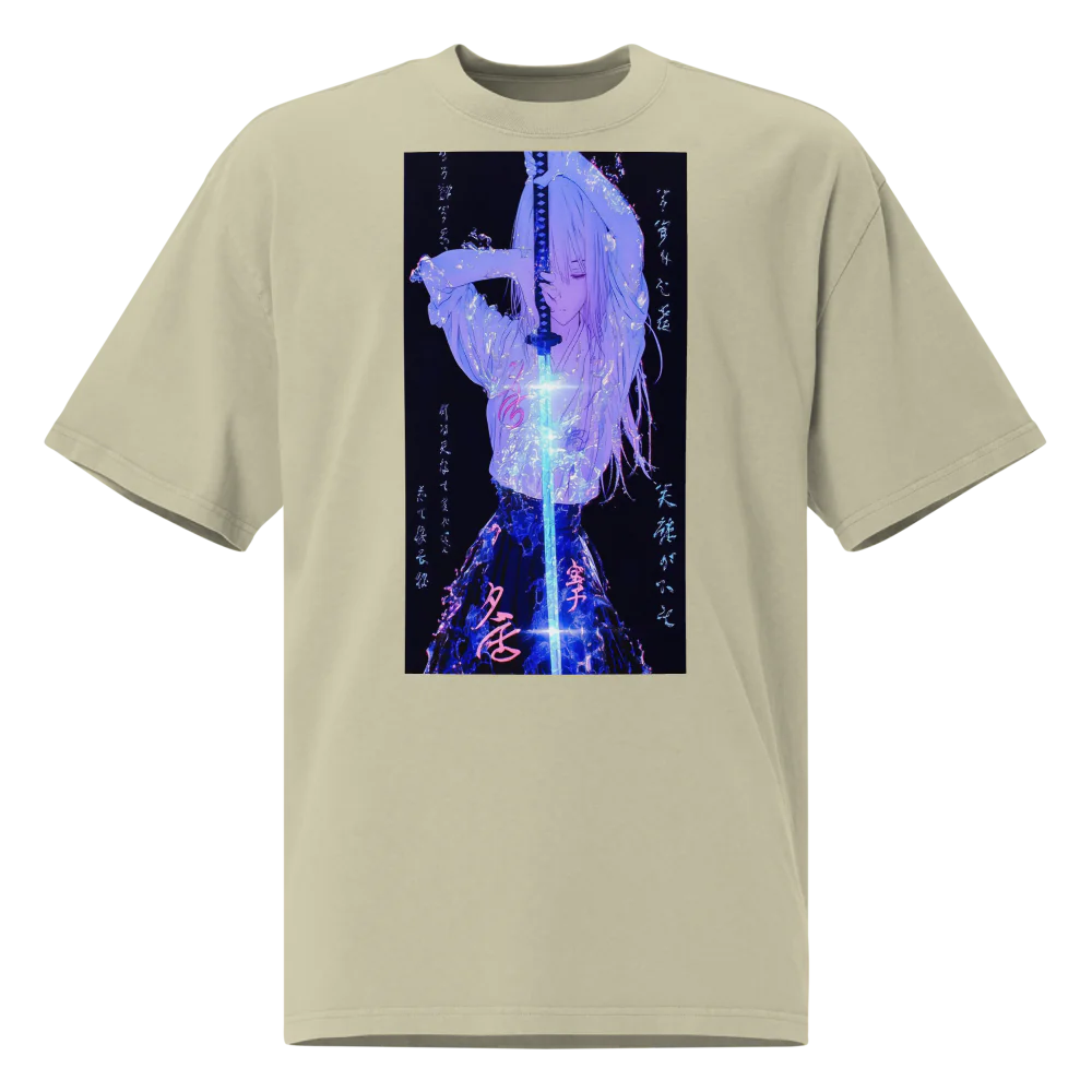 Blade of Serenity – Ethereal Warrior Tee Oversized