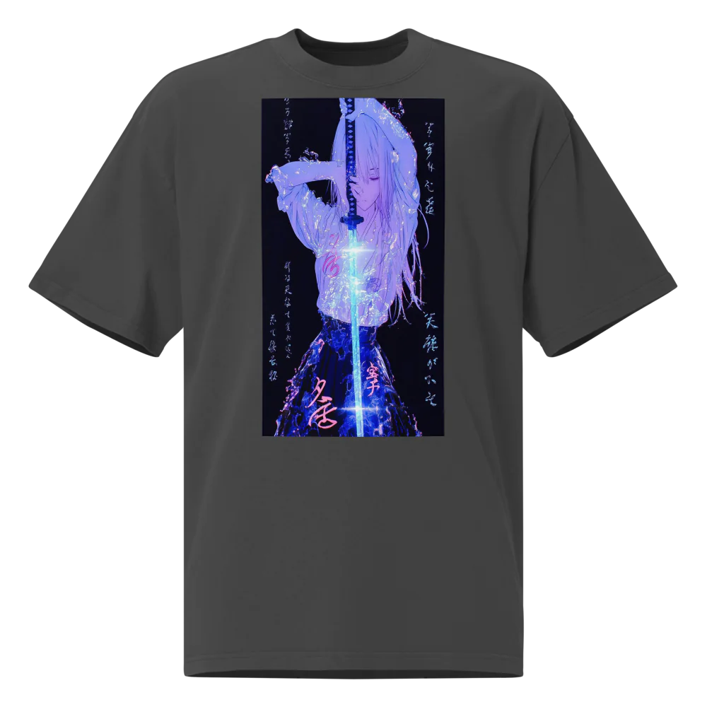 Blade of Serenity – Ethereal Warrior Tee Oversized