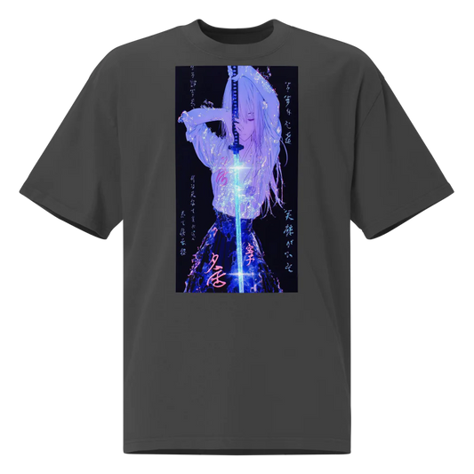 Blade of Serenity – Ethereal Warrior Tee Oversized