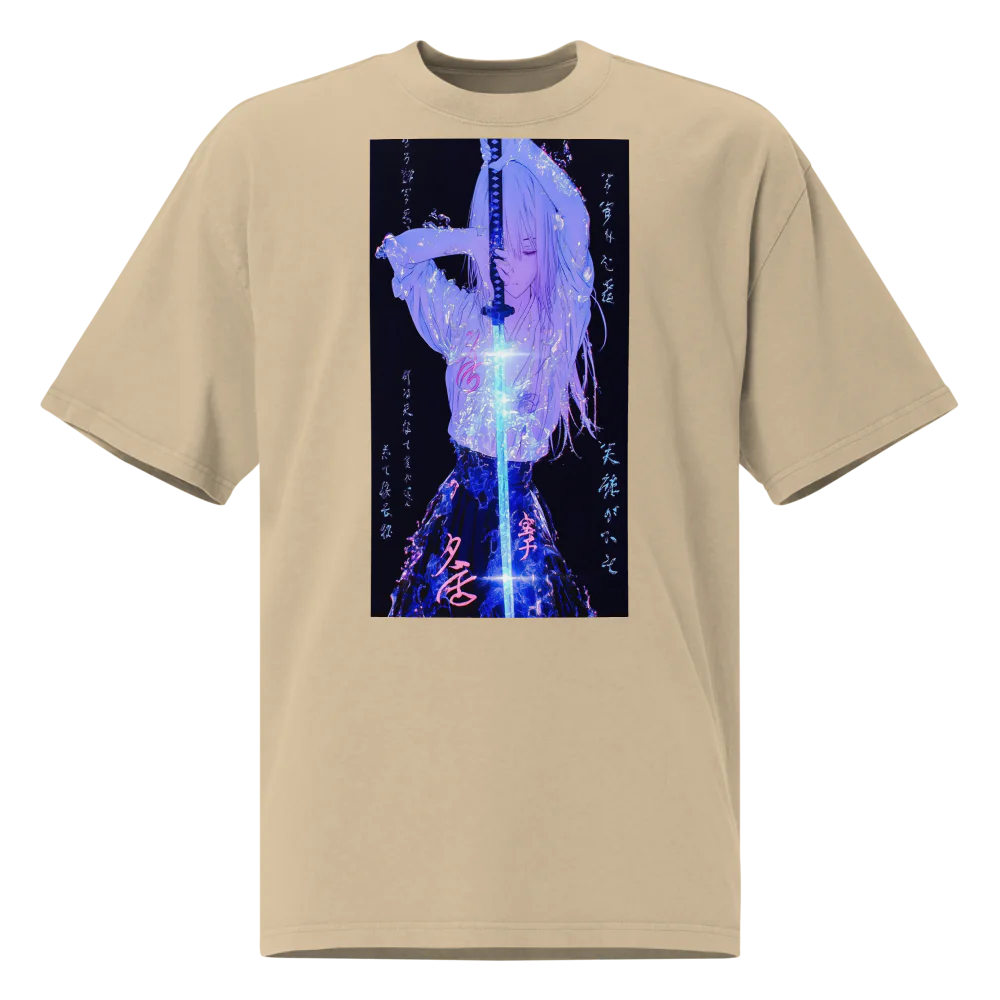 Blade of Serenity – Ethereal Warrior Tee Oversized